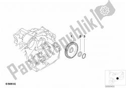 Intermediate wheel, oil pump