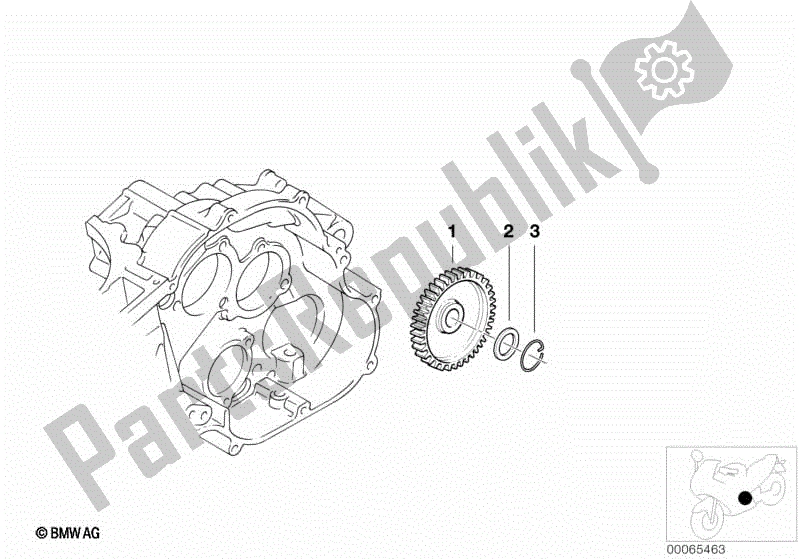 Tutte le parti per il Ruota Intermedia, Pompa Olio del BMW F 650 GS R 13 2004 - 2007