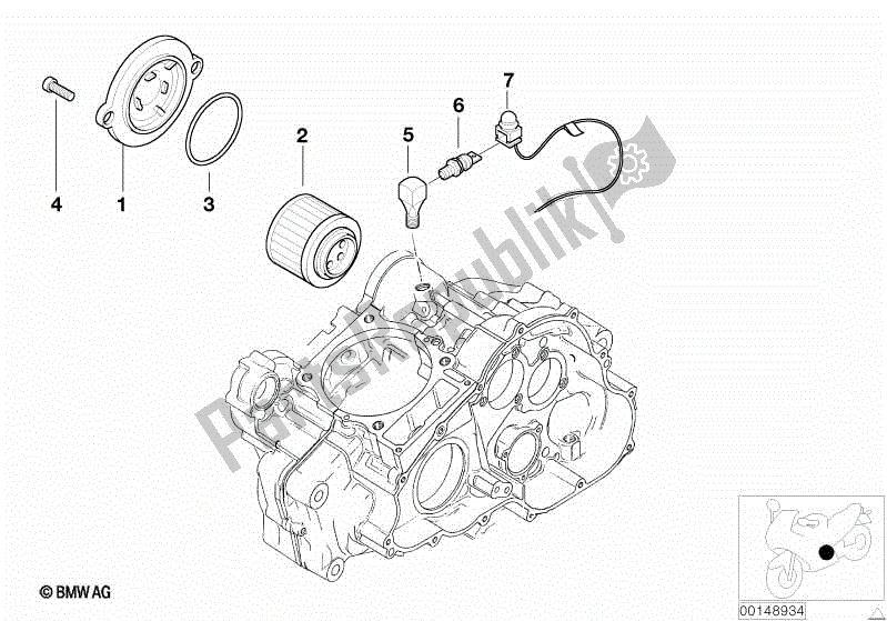 Todas las partes para Filtro De Aceite de BMW F 650 GS R 13 2004 - 2007