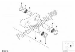 Rear swing arm linkage components