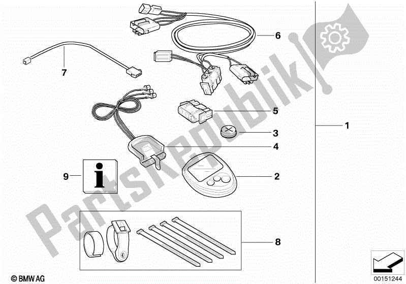 Todas las partes para Kit De Reequipamiento, Ordenador De A Bordo de BMW F 650 GS R 13 2004 - 2007