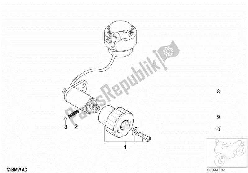 Todas las partes para Componentes Individuales Para Puntal De Resorte Trasero de BMW F 650 GS R 13 2004 - 2007