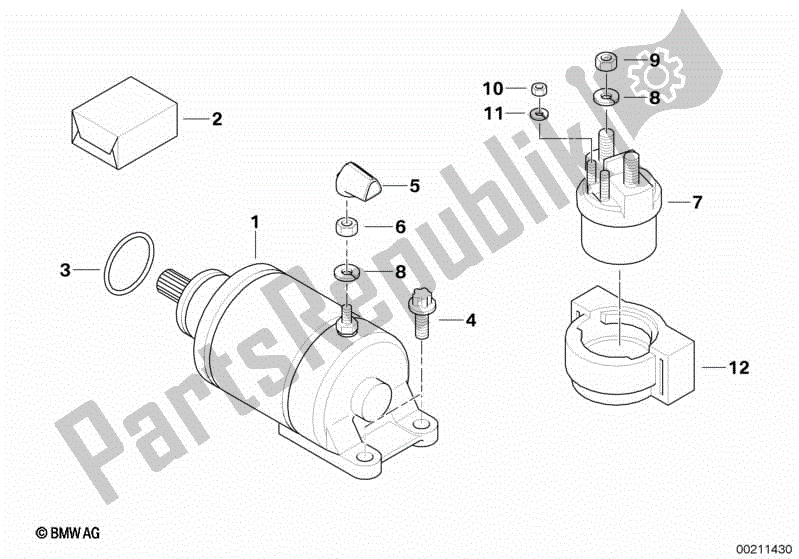 Todas las partes para Inicio de BMW F 650 GS R 13 2004 - 2007