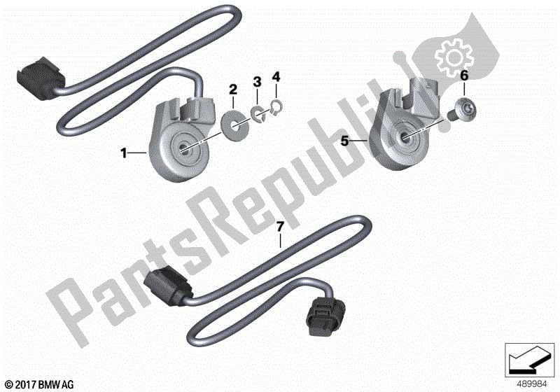 Todas las partes para Interruptor, Pie De Apoyo de BMW F 650 GS R 13 2004 - 2007