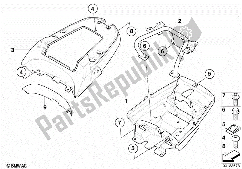 Todas las partes para Parte De La Cola de BMW F 650 GS R 13 2004 - 2007