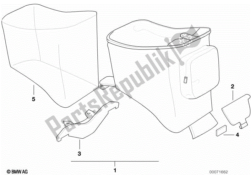 Todas las partes para Bolsa De Tirantes F650 de BMW F 650 GS R 13 2004 - 2007