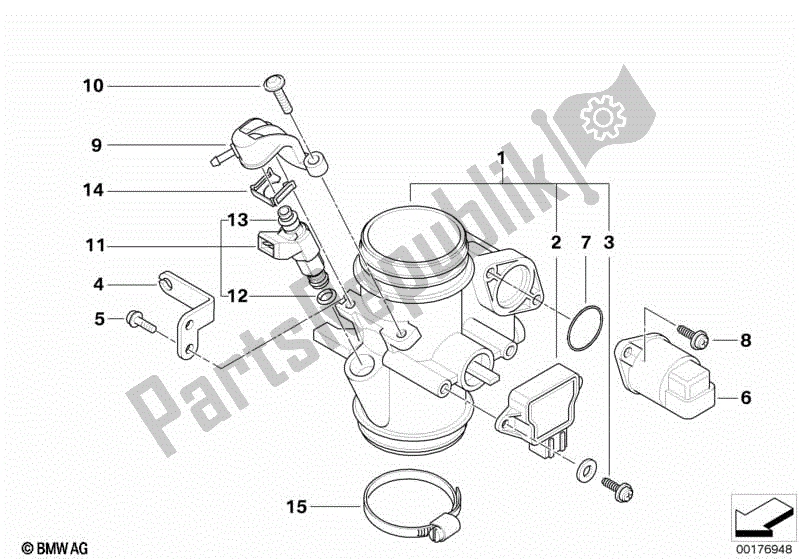 Todas las partes para Conjunto De Carcasa Del Acelerador de BMW F 650 GS R 13 2004 - 2007