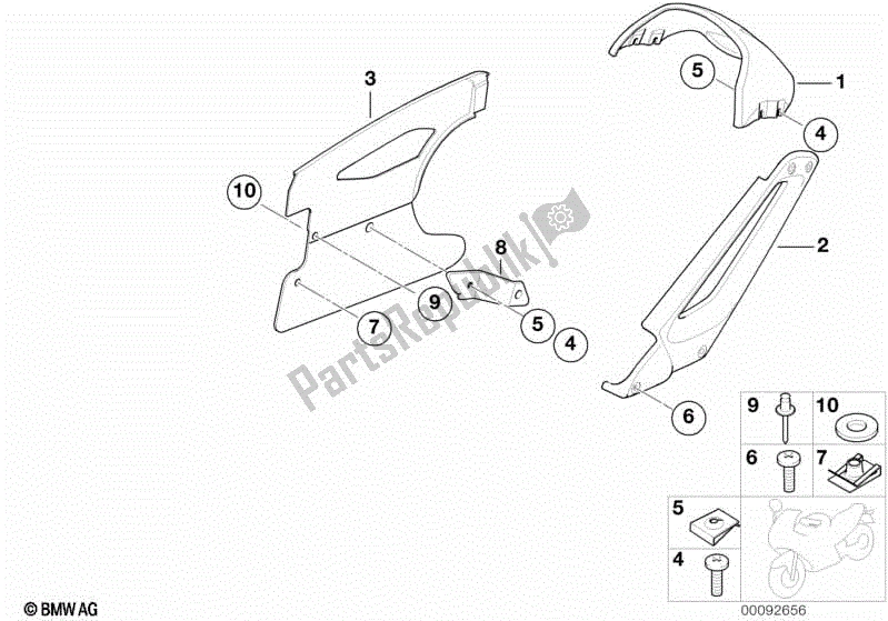 Todas las partes para Funcionarios De Cubierta De Rueda Utilidad de BMW F 650 GS R 13 2004 - 2007