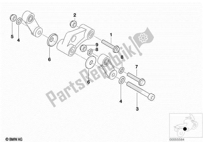 Tutte le parti per il Parti Di Deflessione, Montaggio del BMW F 650 GS Dakar R 13 2000 - 2003