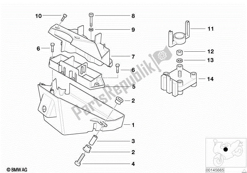 Todas las partes para E-box de BMW F 650 GS Dakar R 13 2000 - 2003