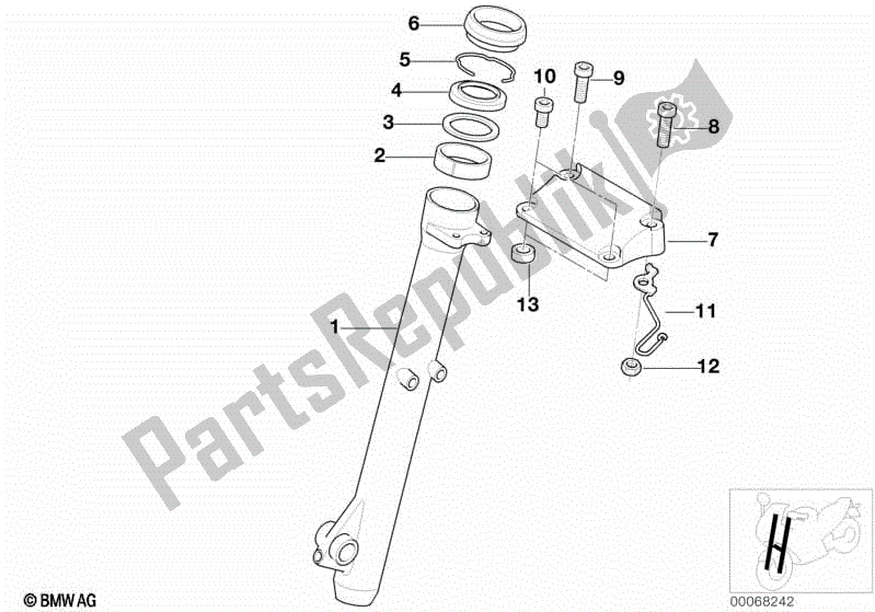 Todas las partes para Deslizador De Horquilla de BMW F 650 GS Dakar R 13 2000 - 2003