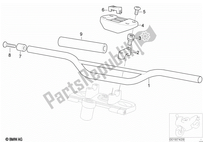 Todas las partes para Manillar de BMW F 650 GS Dakar R 13 2000 - 2003