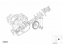 Intermediate wheel, oil pump