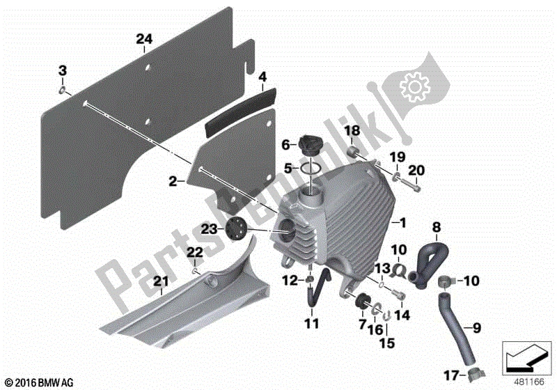 Todas las partes para Sistema De Lubricación., Tanque De Aceite de BMW F 650 GS Dakar R 13 2000 - 2003