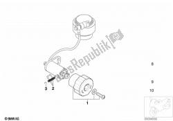 Single components for rear spring strut