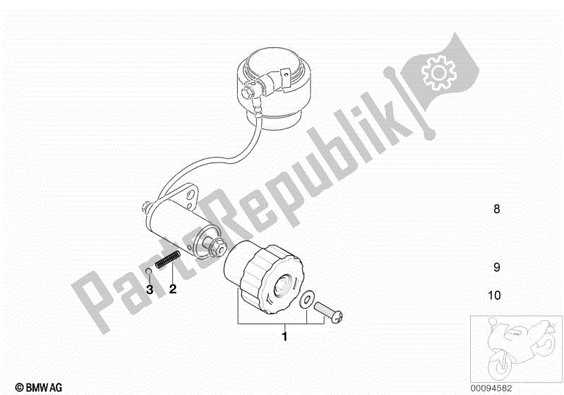 Todas las partes para Componentes Individuales Para Puntal De Resorte Trasero de BMW F 650 GS Dakar R 13 2000 - 2003