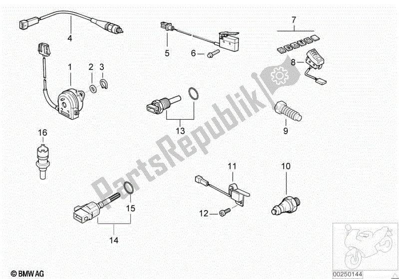 Todas las partes para Varios Interruptores de BMW F 650 GS Dakar R 13 2000 - 2003