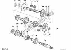 5-speed transmiss.gear wheel set parts