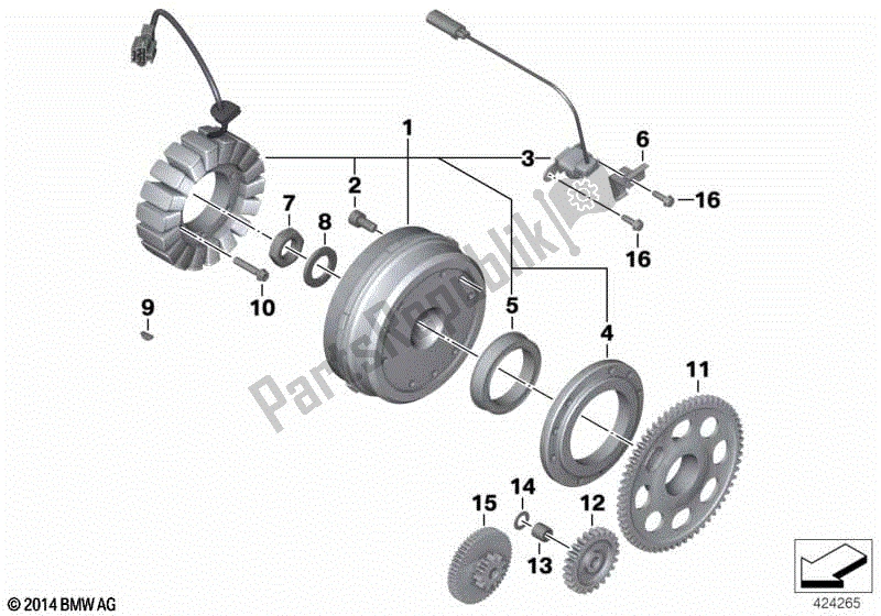 Todas las partes para Alternador de BMW F 650 GS Dakar R 13 2004 - 2007