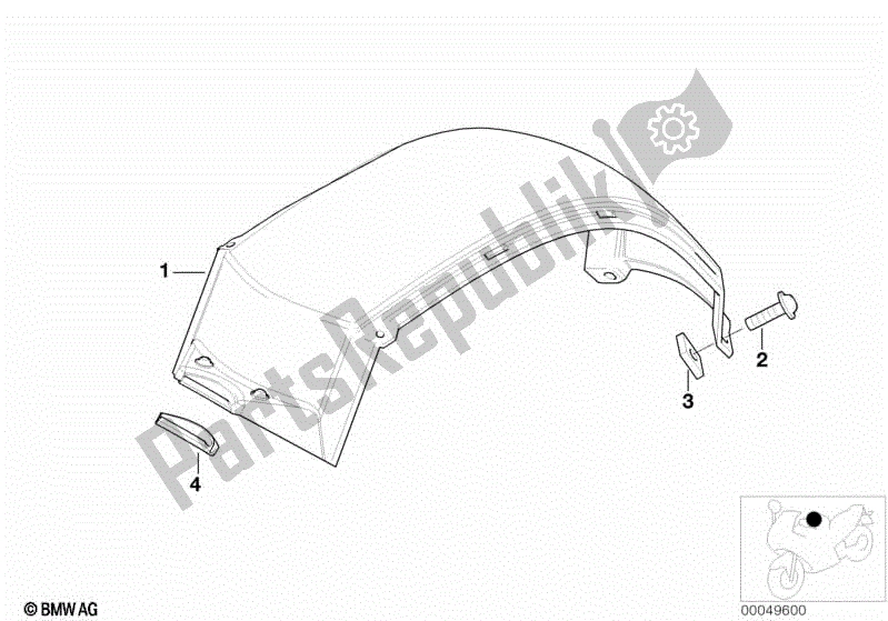 Todas las partes para Cubriendo El Tanque De Combustible de BMW F 650 GS Dakar R 13 2004 - 2007