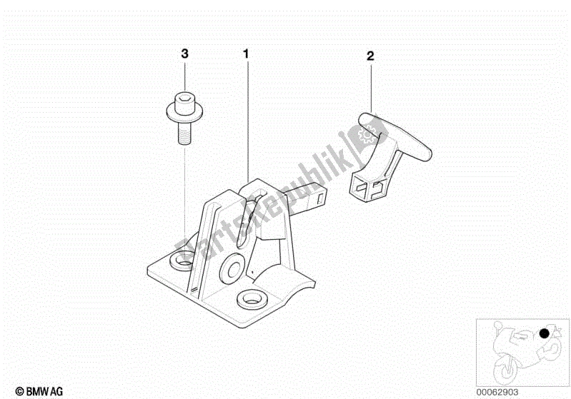 Todas las partes para Mecanismo De Bloqueo De Doble Asiento de BMW F 650 GS Dakar R 13 2004 - 2007