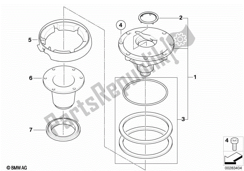 Todas las partes para Tapa de BMW F 650 GS Dakar R 13 2004 - 2007