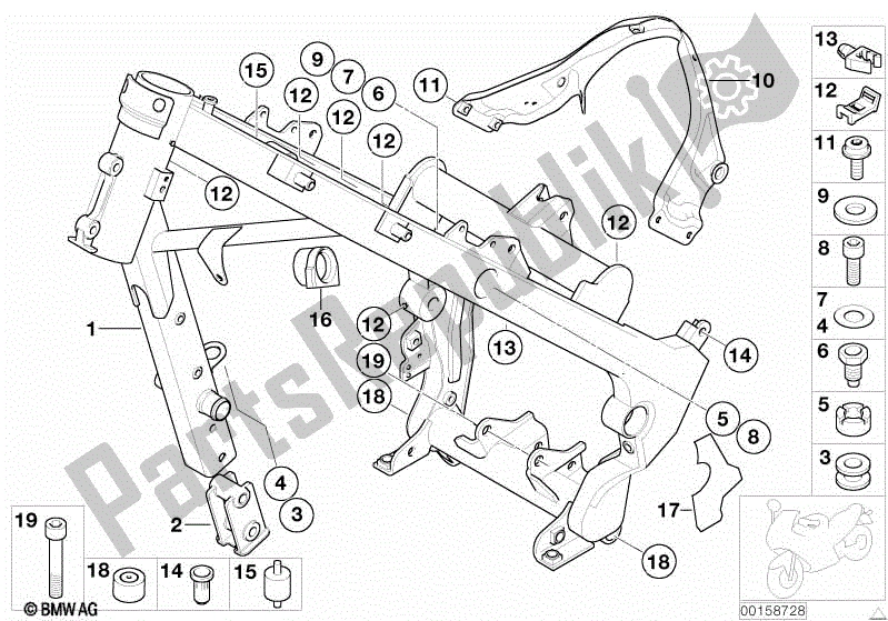 Todas las partes para Marco de BMW F 650 GS Dakar R 13 2004 - 2007