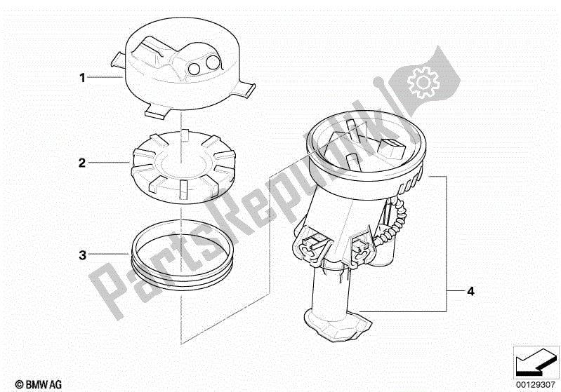 Todas las partes para Bomba De Combustible / Filtro De Combustible de BMW F 650 GS Dakar R 13 2004 - 2007