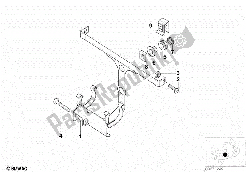 Todas las partes para Soporte F Tanque De Expansión de BMW F 650 GS Dakar R 13 2004 - 2007