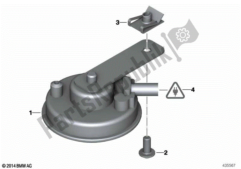 Todas las partes para Cuerno de BMW F 650 GS Dakar R 13 2004 - 2007