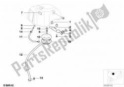 silencioso de admissão, peças de montagem