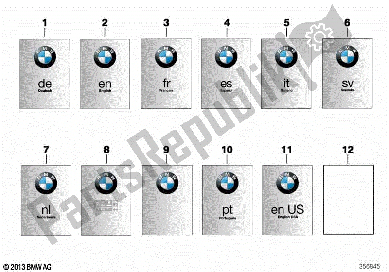 Todas las partes para Manual Del Propietario de BMW F 650 GS Dakar R 13 2004 - 2007