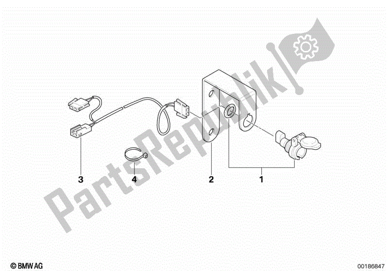 Todas las partes para Toma De Corriente de BMW F 650 GS Dakar R 13 2004 - 2007