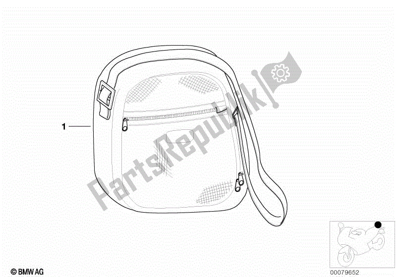 Todas las partes para Bolsillo Para Baúl 31l de BMW F 650 GS Dakar R 13 2004 - 2007