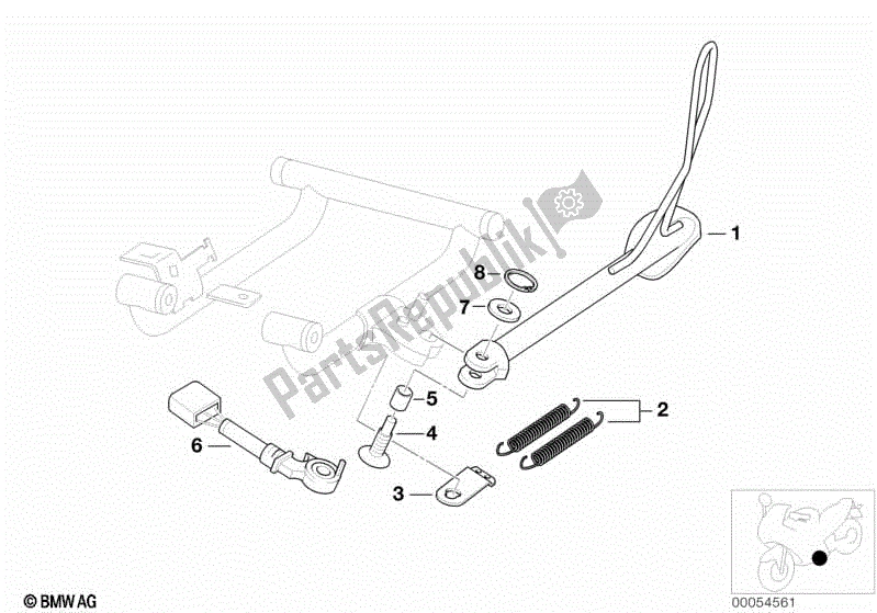 Todas las partes para Costado de BMW F 650 GS Dakar R 13 2004 - 2007