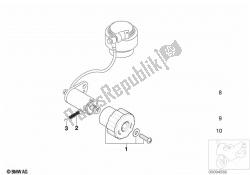 Single components for rear spring strut