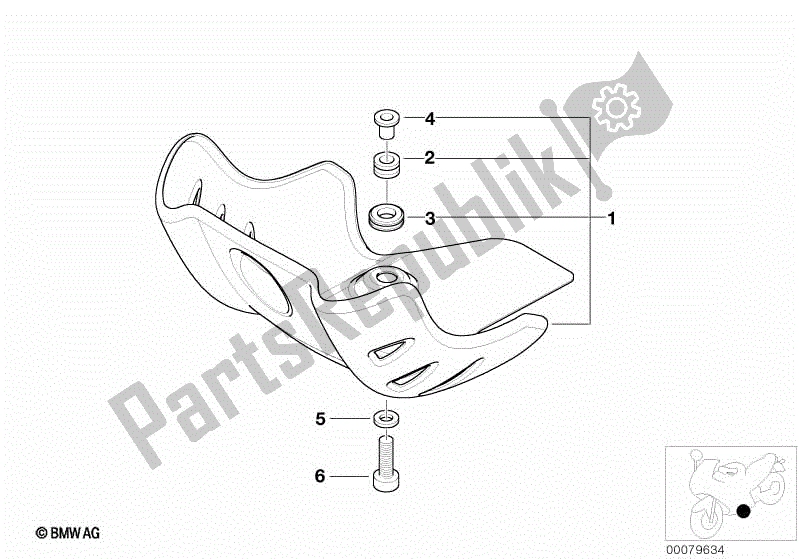 Todas las partes para Protección Antiempotramiento de BMW F 650 GS Dakar R 13 2004 - 2007