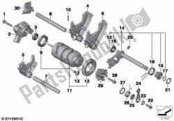 6-speed transmission shift components