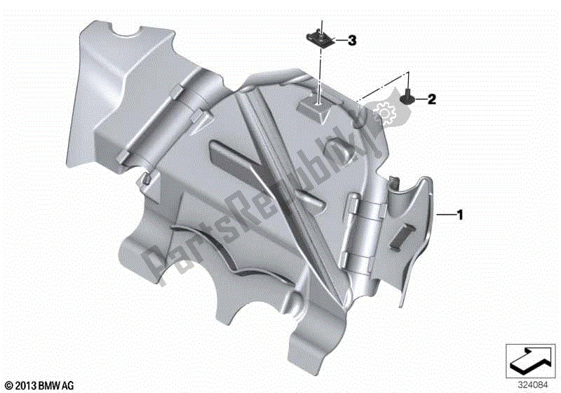 Alle onderdelen voor de Abschottung van de BMW F 650 GS Twin K 72 2008 - 2012