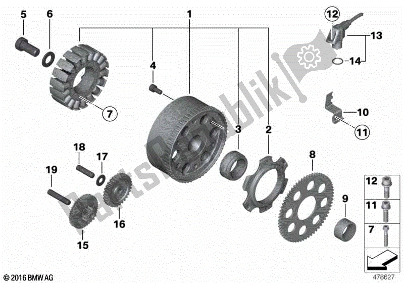 Todas las partes para Alternador de BMW F 650 GS Twin K 72 2008 - 2012