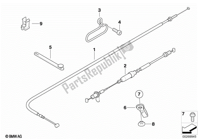 Todas las partes para Cables Bowden de BMW F 650 GS Twin K 72 2008 - 2012