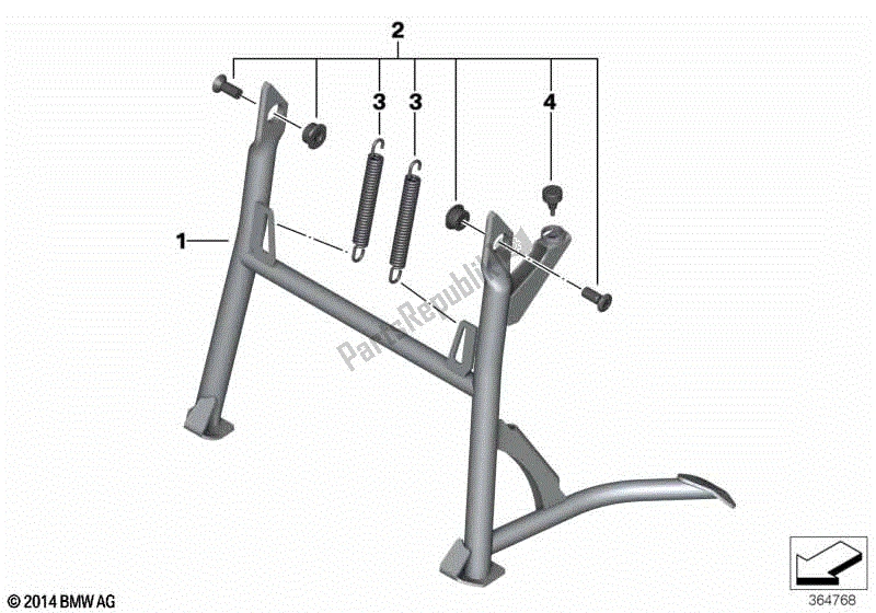 Todas las partes para Soporte Central de BMW F 650 GS Twin K 72 2008 - 2012