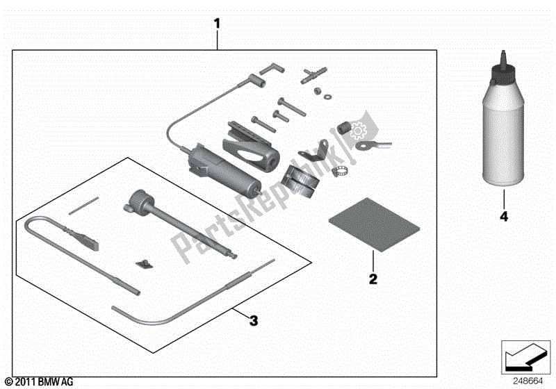 Toutes les pièces pour le Système De Graissage De Chaîne du BMW F 650 GS Twin K 72 2008 - 2012