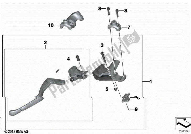 Todas las partes para Conjunto De Control De Embrague de BMW F 650 GS Twin K 72 2008 - 2012