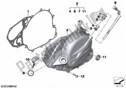 coperchio dell'alloggiamento del motore, sinistro