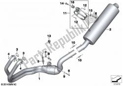 pièces de système d'échappement avec supports