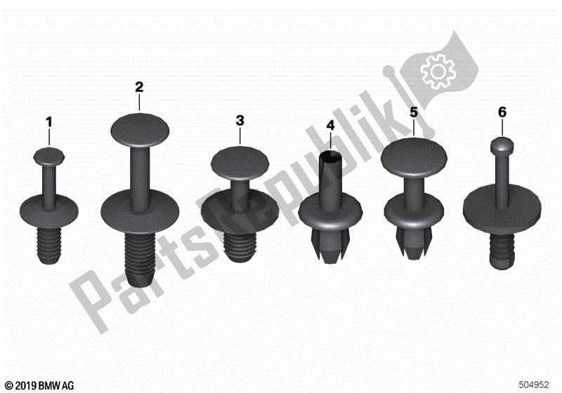 Todas las partes para Remache De Expansión de BMW F 650 GS Twin K 72 2008 - 2012