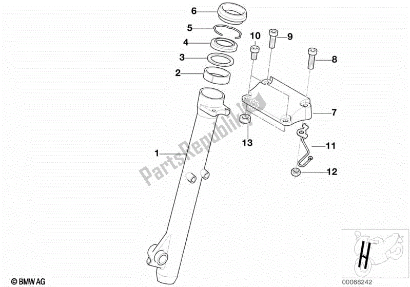 Todas las partes para Deslizador De Horquilla de BMW F 650 GS Twin K 72 2008 - 2012