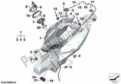 Fuel tank/mounting parts