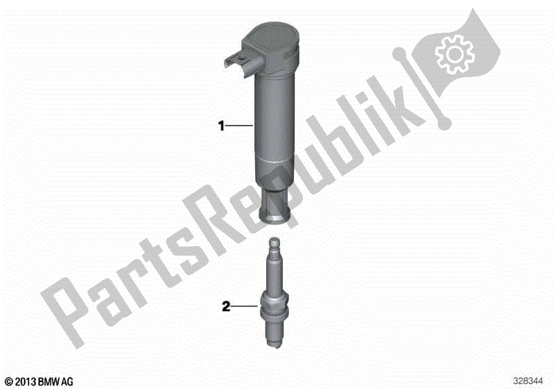 Todas las partes para Bobina De Encendido / Bujía de BMW F 650 GS Twin K 72 2008 - 2012